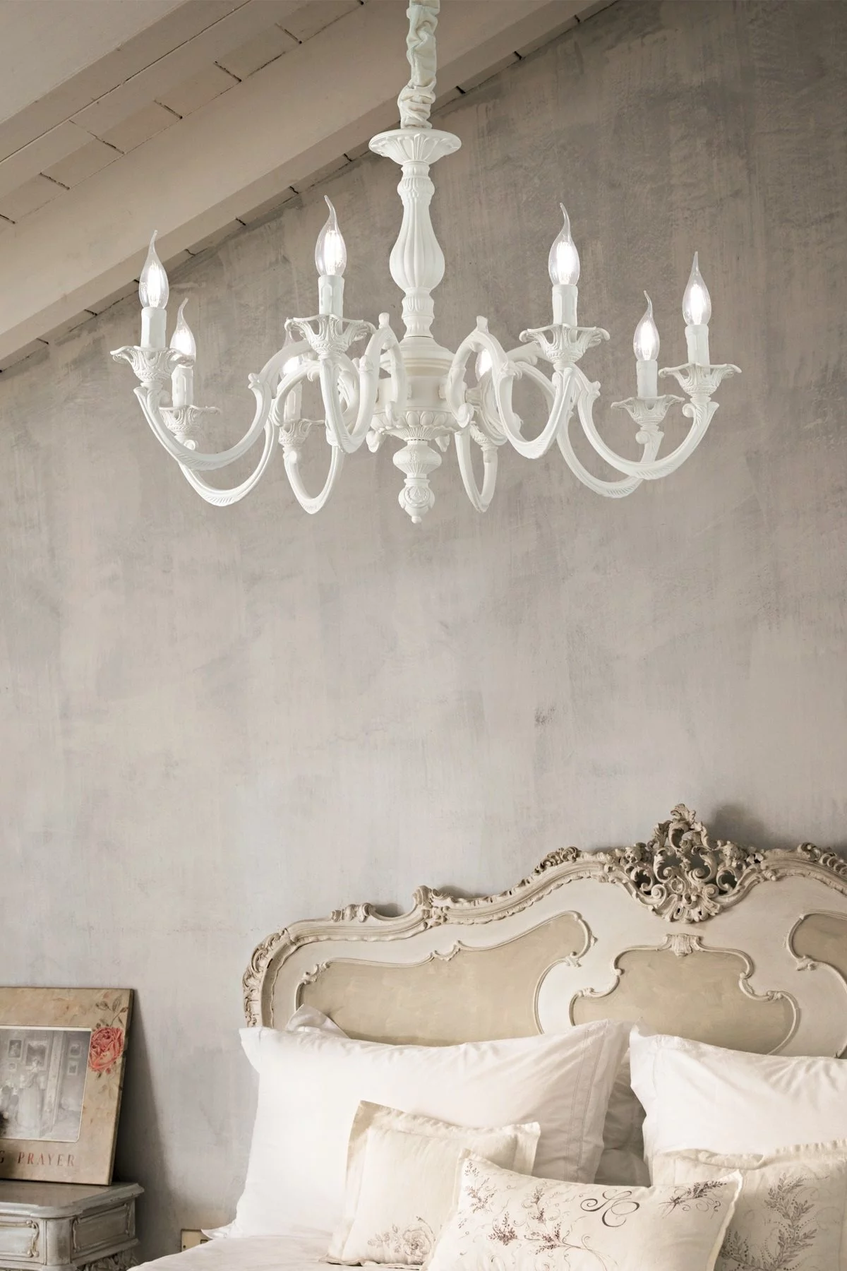   
                        
                        Люстра IDEAL LUX (Италия) 22872    
                         В стиле Классика.  
                        Тип источника света: светодиодная лампа, сменная.                         Форма: Круг.                         Цвета плафонов и подвесок: Белый.                         Материал: Металл.                          фото 2