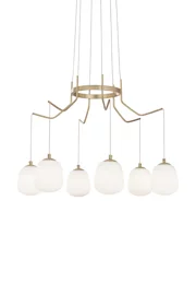   
                        
                        Люстра IDEAL LUX (Італія) 22922    
                         У стилі Модерн.  
                        Тип джерела світла: світлодіодна лампа, змінна.                         Форма: Коло.                         Кольори плафонів і підвісок: Білий.                         Матеріал: Скло.                          фото 1