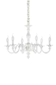   
                        
                        Люстра IDEAL LUX (Італія) 22995    
                         У стилі Класика.  
                        Тип джерела світла: світлодіодна лампа, змінна.                         Форма: Коло.                         Кольори плафонів і підвісок: Білий.                         Матеріал: Метал.                          фото 1