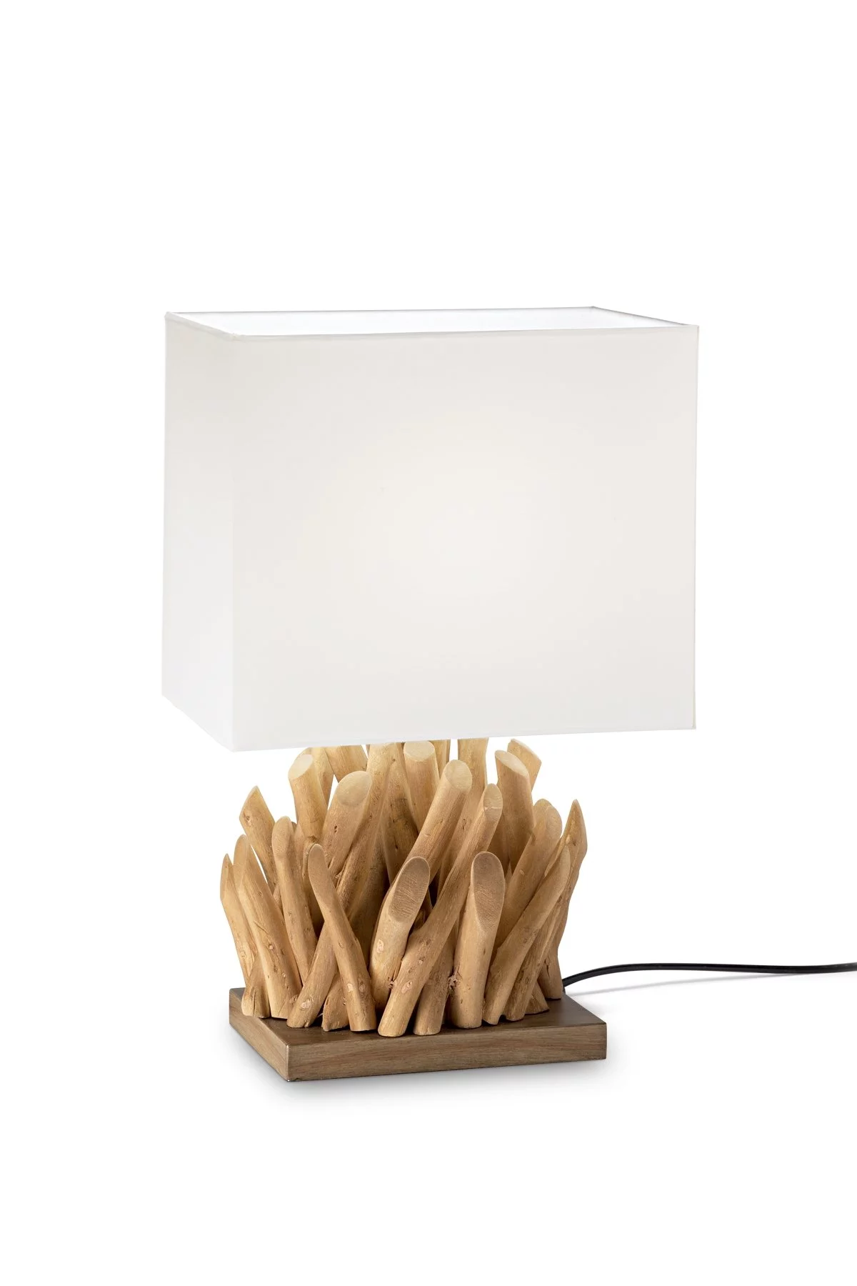   
                        Настільна лампа IDEAL LUX (Італія) 23140    
                         у стилі скандинавський.  
                        Тип джерела світла: cвітлодіодні led, енергозберігаючі, розжарювання.                                                 Кольори плафонів і підвісок: білий.                         Матеріал: тканина.                          фото 1