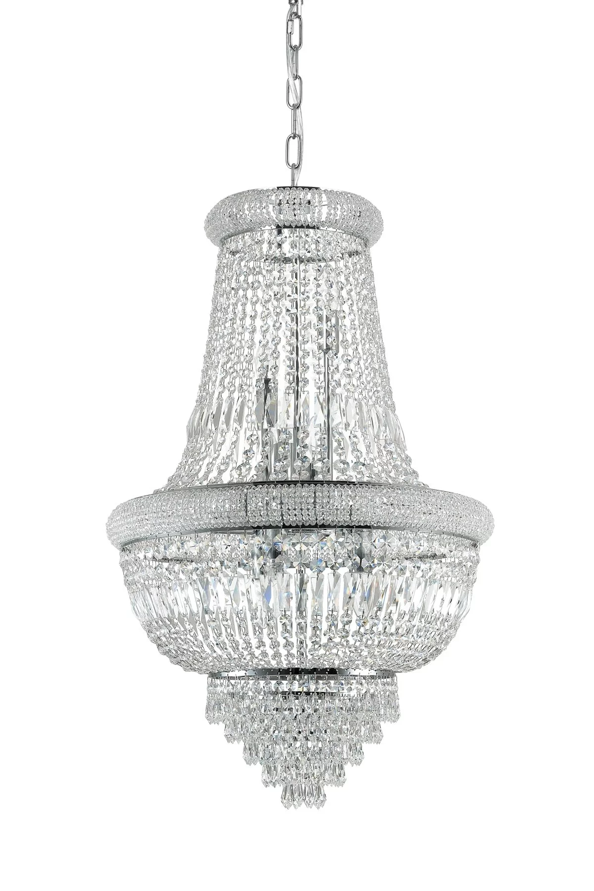   
                        
                        Кришталева люстра IDEAL LUX (Італія) 23182    
                         У стилі Класика.  
                        Тип джерела світла: світлодіодна лампа, змінна.                         Форма: Коло.                         Кольори плафонів і підвісок: Прозорий.                         Матеріал: Кришталь.                          фото 1