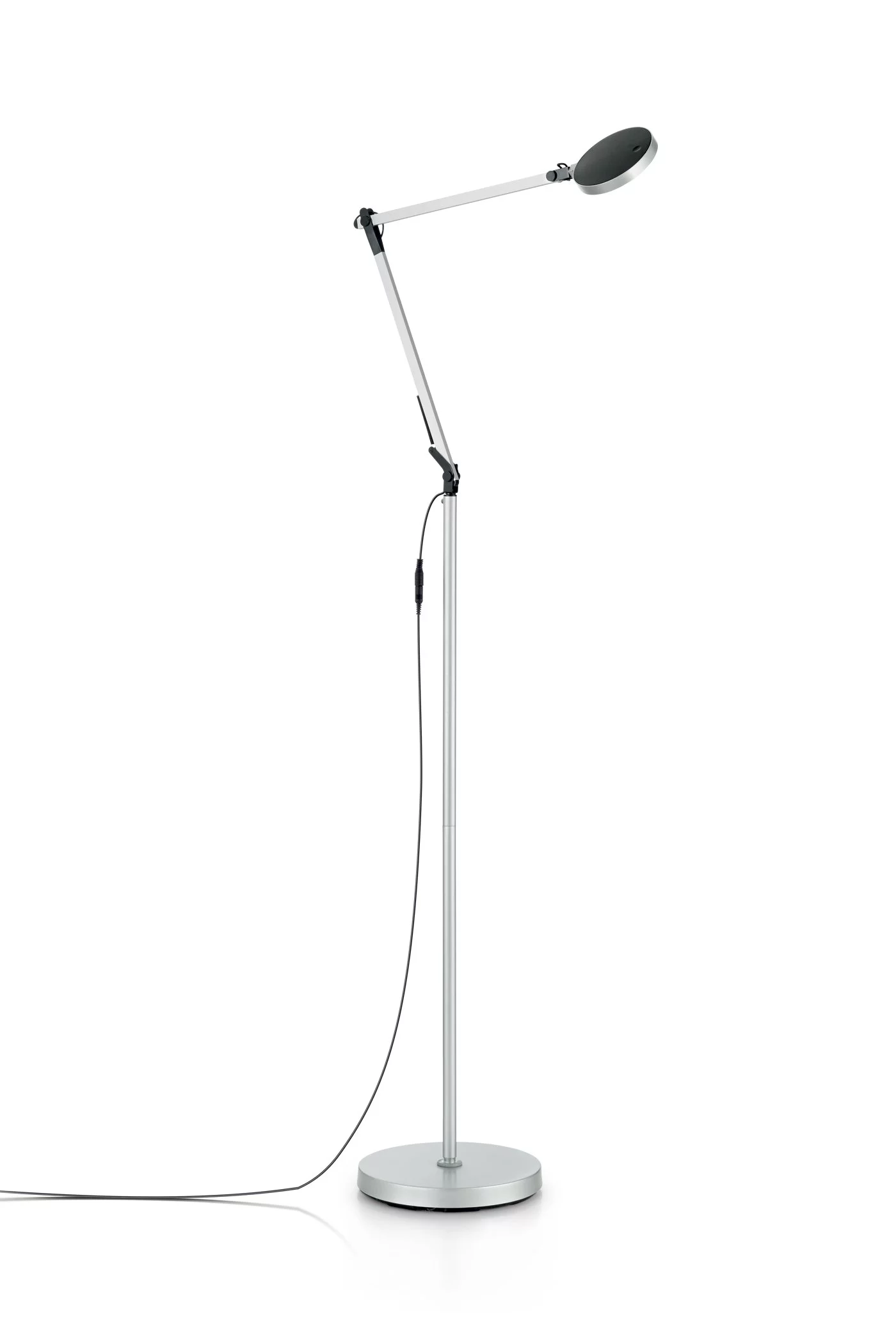   
                        
                        Торшер IDEAL LUX (Италия) 23246    
                         В стиле Модерн.  
                        Тип источника света: встроенный led-модуль, несъемный.                                                 Цвета плафонов и подвесок: Черный, Серебро.                         Материал: Пластик, Металл.                          фото 1