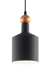   
                        
                        Люстра IDEAL LUX (Італія) 23261    
                         у стилі Лофт.  
                        Тип джерела світла: світлодіодна лампа, змінна.                         Форма: Циліндр.                         Кольори плафонів і підвісок: Чорний.                         Матеріал: Метал.                          фото 1