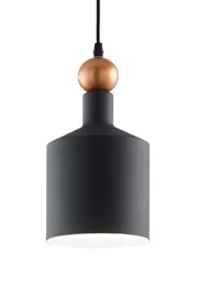   
                        
                        Люстра IDEAL LUX (Італія) 23261    
                         У стилі Лофт.  
                        Тип джерела світла: світлодіодна лампа, змінна.                         Форма: Циліндр.                         Кольори плафонів і підвісок: Чорний.                         Матеріал: Метал.                          фото 1