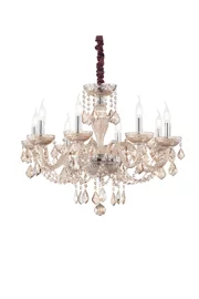   
                        
                        Люстра IDEAL LUX (Італія) 23278    
                         У стилі Класика.  
                        Тип джерела світла: світлодіодна лампа, змінна.                         Форма: Коло.                         Кольори плафонів і підвісок: Прозорий, Бежевий.                         Матеріал: Скло, Кришталь.                          фото 1