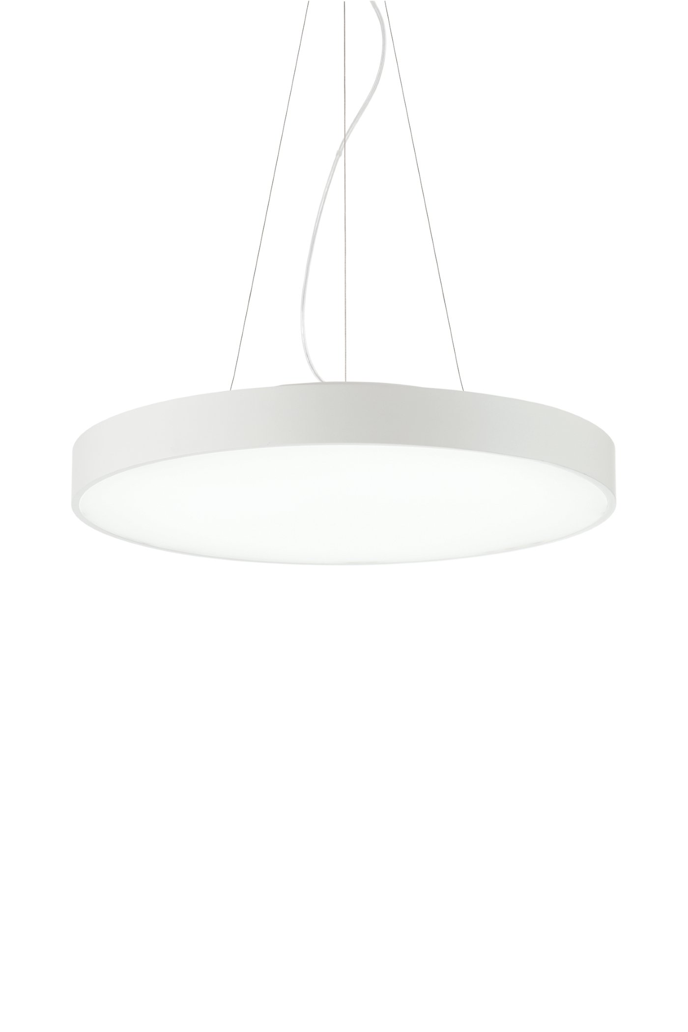   
                        Люстра IDEAL LUX (Італія) 23293    
                         у стилі скандинавський.  
                        Тип джерела світла: вбудовані світлодіоди led.                         Форма: коло.                         Кольори плафонів і підвісок: білий.                         Матеріал: пластик.                          фото 1
