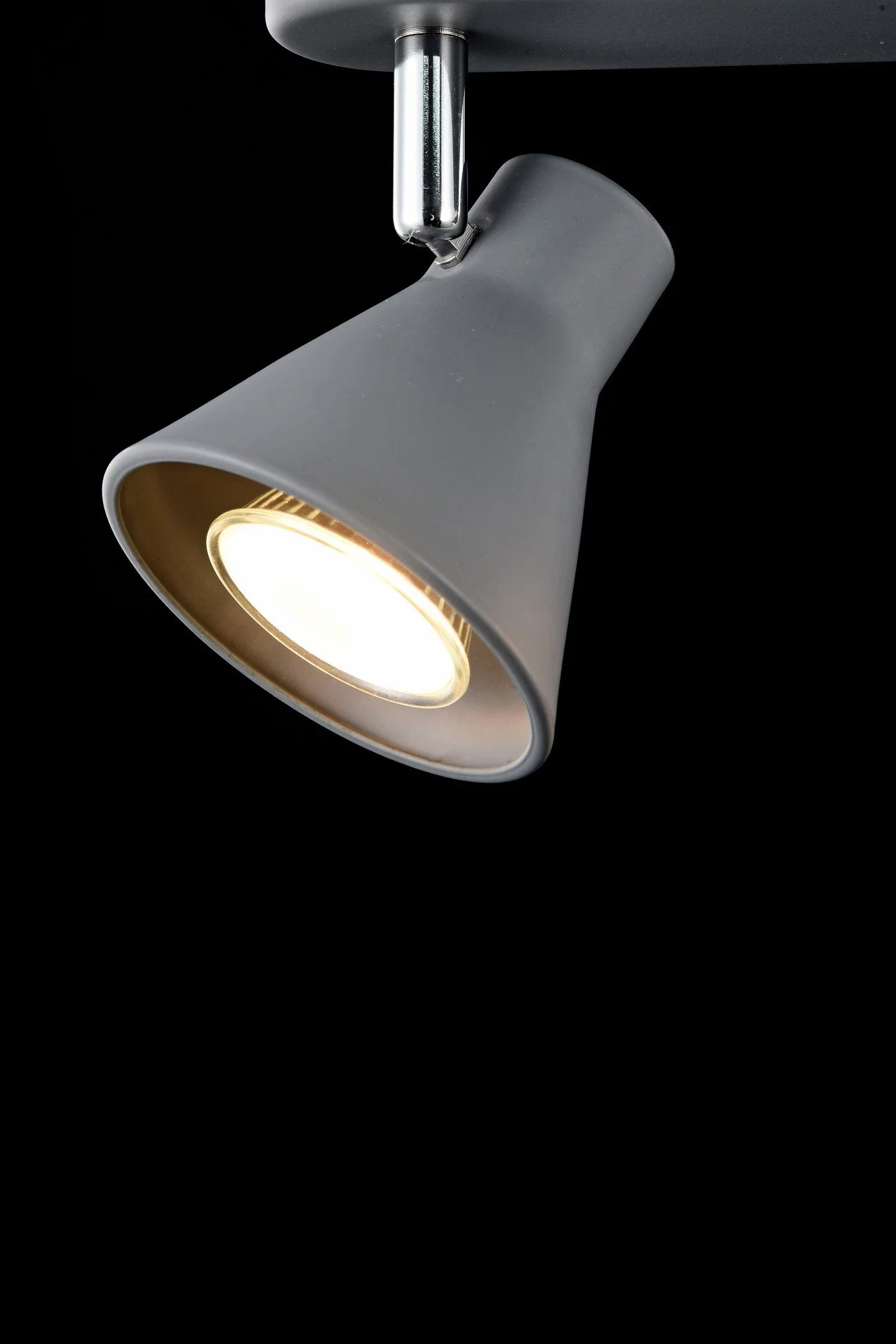   
                        Світильник поворотний FREYA (Німеччина) 23393    
                         у стилі Лофт.  
                        Тип джерела світла: світлодіодна лампа, змінна.                         Форма: Прямокутник.                         Кольори плафонів і підвісок: Сірий.                         Матеріал: Метал.                          фото 4
