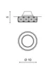   
                        Точковий світильник AZZARDO (Польща) 23706    
                         у стилі арт-деко.  
                        Тип джерела світла: cвітлодіодні led, галогенні.                         Форма: коло.                         Кольори плафонів і підвісок: прозорий.                         Матеріал: кришталь.                          фото 2