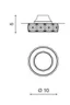   
                        
                        Точковий світильник AZZARDO (Польща) 23776    
                         у стилі Арт-деко.  
                        Тип джерела світла: світлодіодна лампа, змінна.                         Форма: Коло.                         Кольори плафонів і підвісок: Прозорий.                         Матеріал: Кришталь.                          фото 3