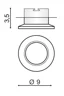   
                        
                        Точковий світильник AZZARDO (Польща) 23779    
                         у стилі Модерн.  
                        Тип джерела світла: світлодіодна лампа, змінна.                         Форма: Коло.                         Кольори плафонів і підвісок: Прозорий.                         Матеріал: Скло.                          фото 2