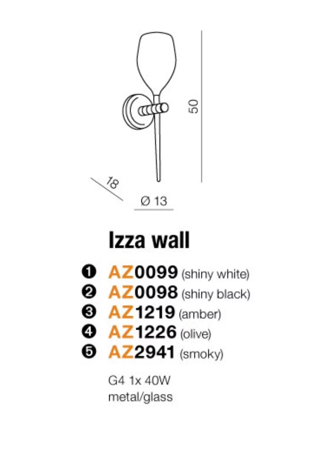   
                        Бра AZZARDO (Польща) 24074    
                         у стилі лофт.  
                        Тип джерела світла: cвітлодіодні led, галогенні.                                                 Кольори плафонів і підвісок: сірий.                         Матеріал: скло.                          фото 2
