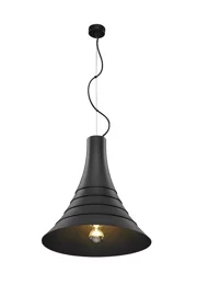  
                        Люстра SLV (Німеччина) 24428    
                         у стилі Лофт.  
                        Тип джерела світла: світлодіодна лампа, змінна.                         Форма: Коло.                         Кольори плафонів і підвісок: Чорний.                         Матеріал: Сталь.                          фото 1