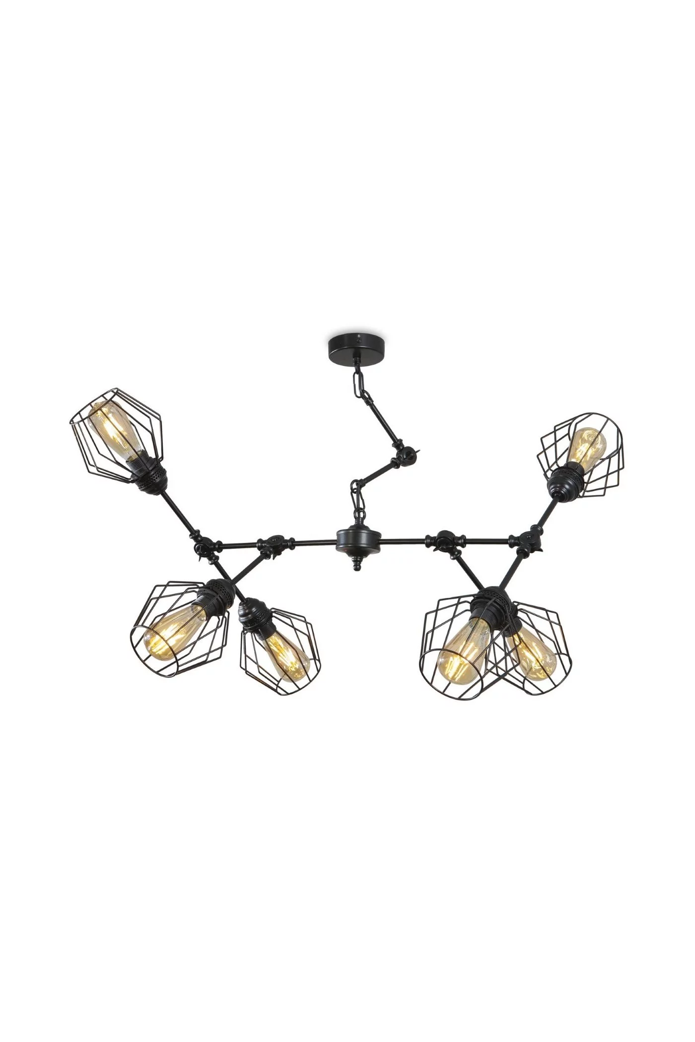   
                        
                        Люстра NB LIGHT (Україна) 24566    
                         У стилі Лофт.  
                        Тип джерела світла: світлодіодна лампа, змінна.                         Форма: Асиметрична.                         Кольори плафонів і підвісок: Чорний.                         Матеріал: Метал.                          фото 2