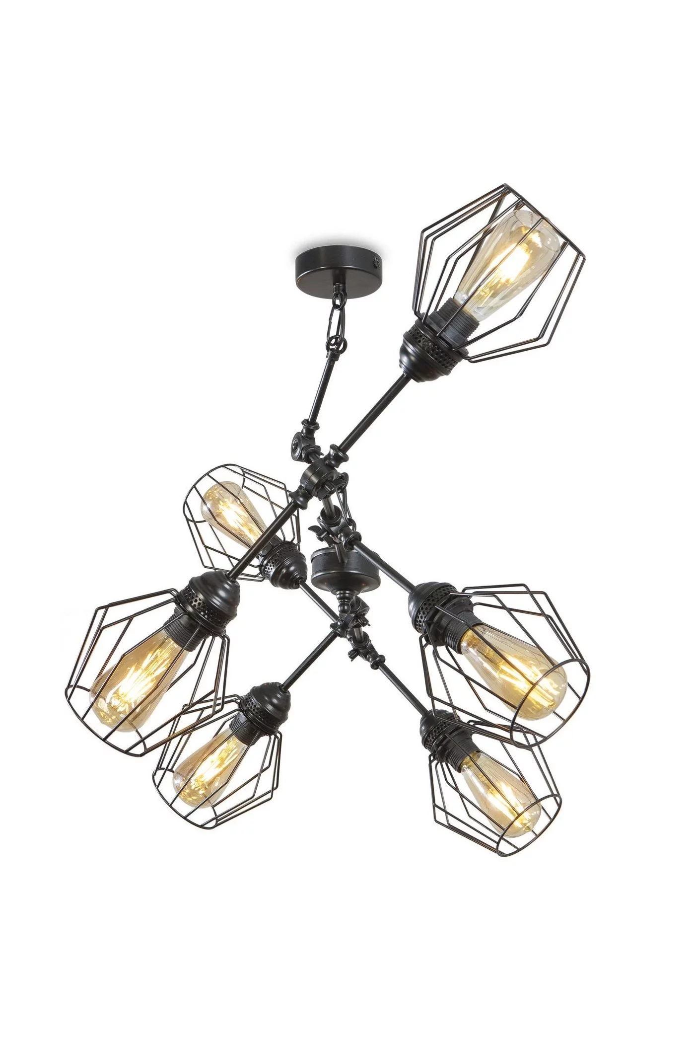   
                        
                        Люстра NB LIGHT (Україна) 24566    
                         У стилі Лофт.  
                        Тип джерела світла: світлодіодна лампа, змінна.                         Форма: Асиметрична.                         Кольори плафонів і підвісок: Чорний.                         Матеріал: Метал.                          фото 3
