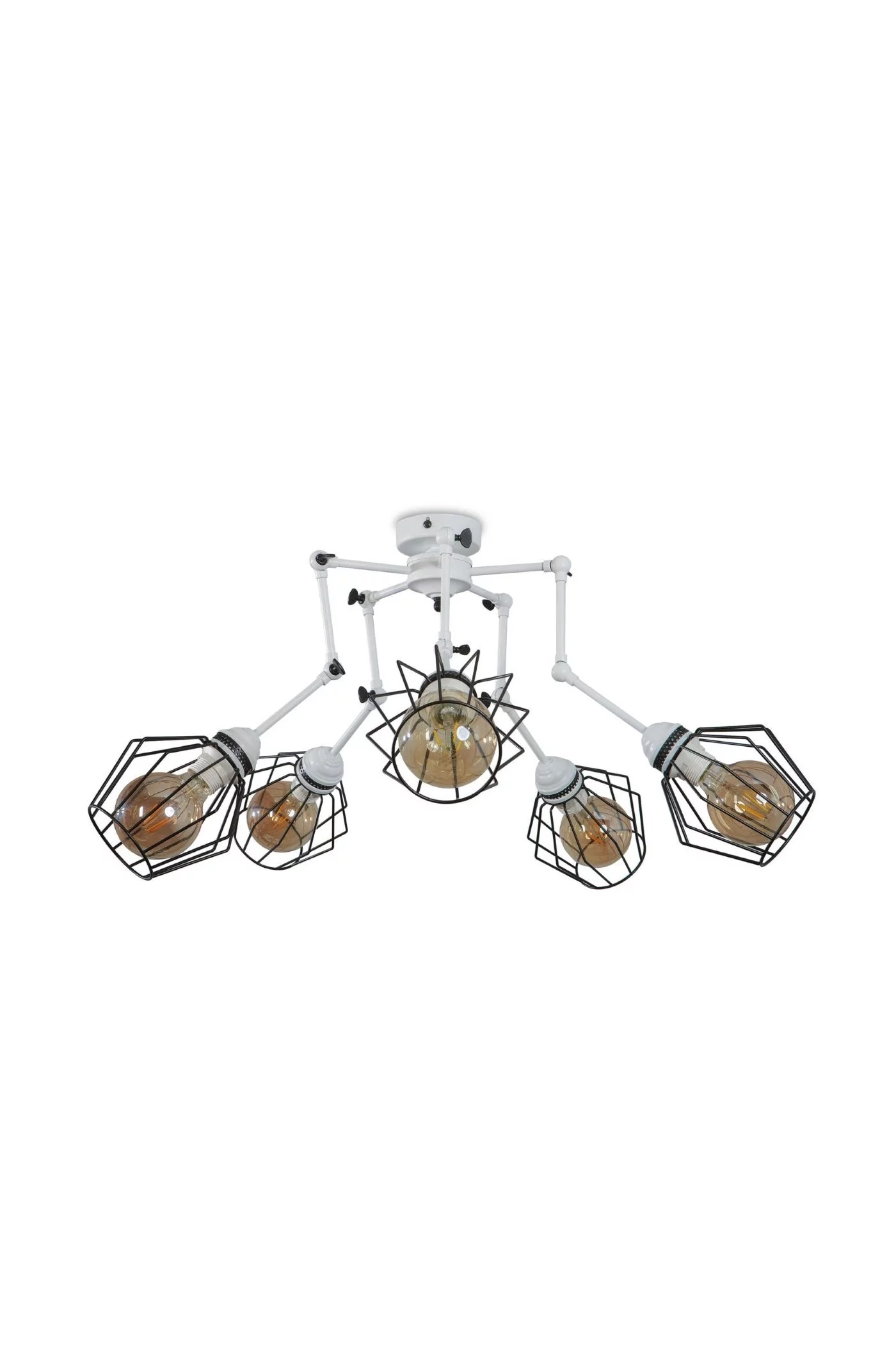   
                        
                        Люстра NB LIGHT (Украина) 24580    
                         В стиле Лофт.  
                        Тип источника света: светодиодная лампа, сменная.                         Форма: Паук.                         Цвета плафонов и подвесок: Белый.                         Материал: Металл.                          фото 1