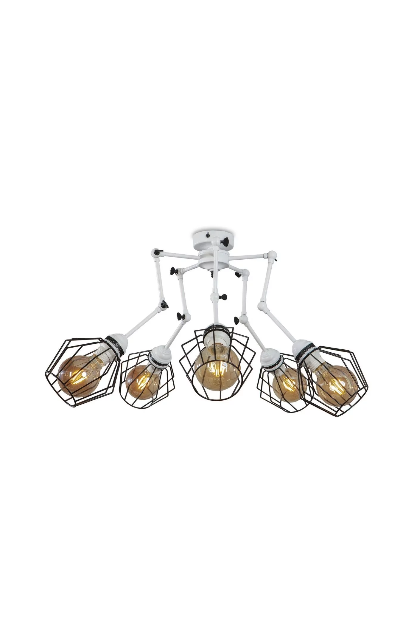   
                        
                        Люстра NB LIGHT (Украина) 24580    
                         В стиле Лофт.  
                        Тип источника света: светодиодная лампа, сменная.                         Форма: Паук.                         Цвета плафонов и подвесок: Белый.                         Материал: Металл.                          фото 2