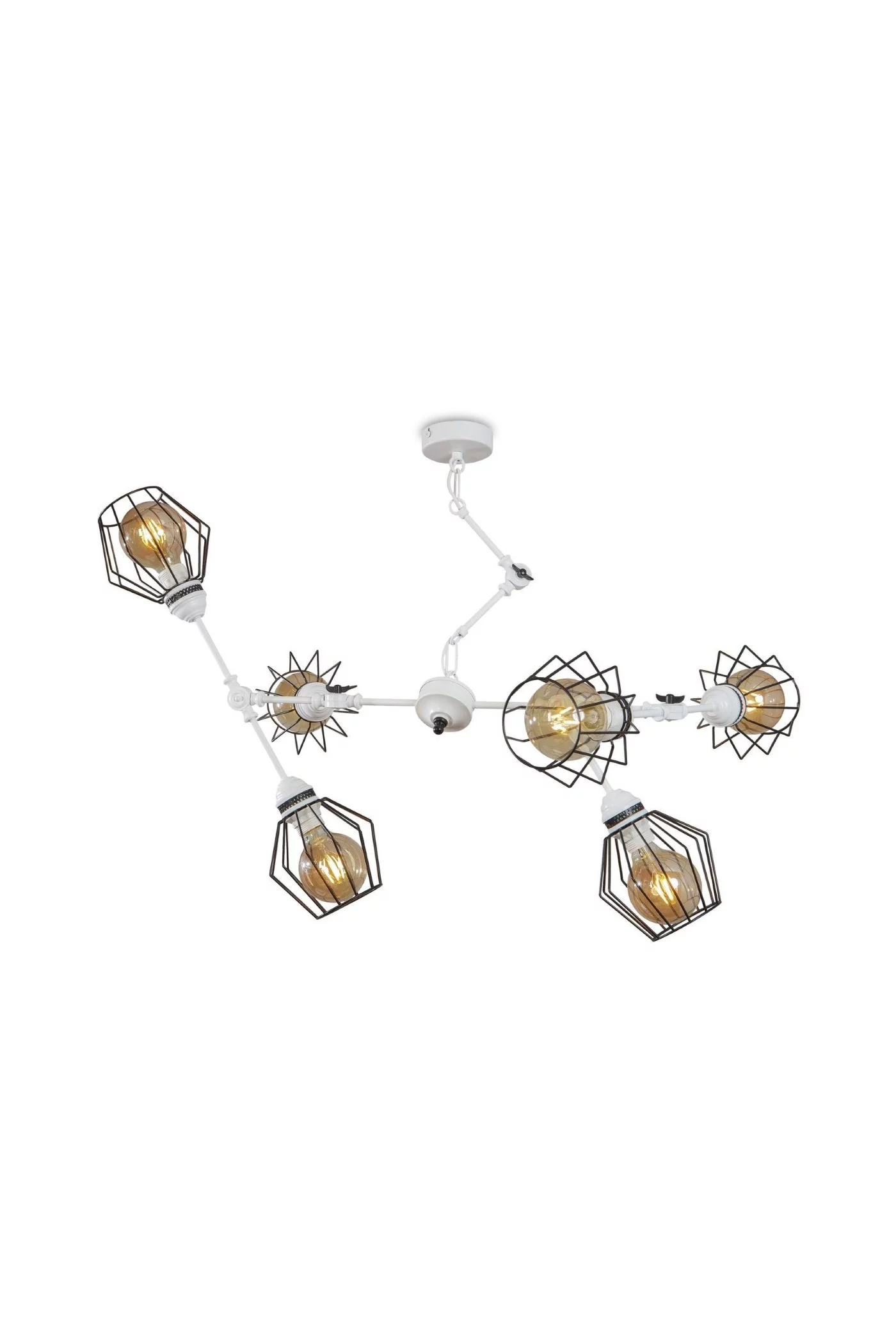   
                        
                        Люстра NB LIGHT (Україна) 24583    
                         У стилі Лофт.  
                        Тип джерела світла: світлодіодна лампа, змінна.                         Форма: Коло.                         Кольори плафонів і підвісок: Білий.                         Матеріал: Метал.                          фото 1