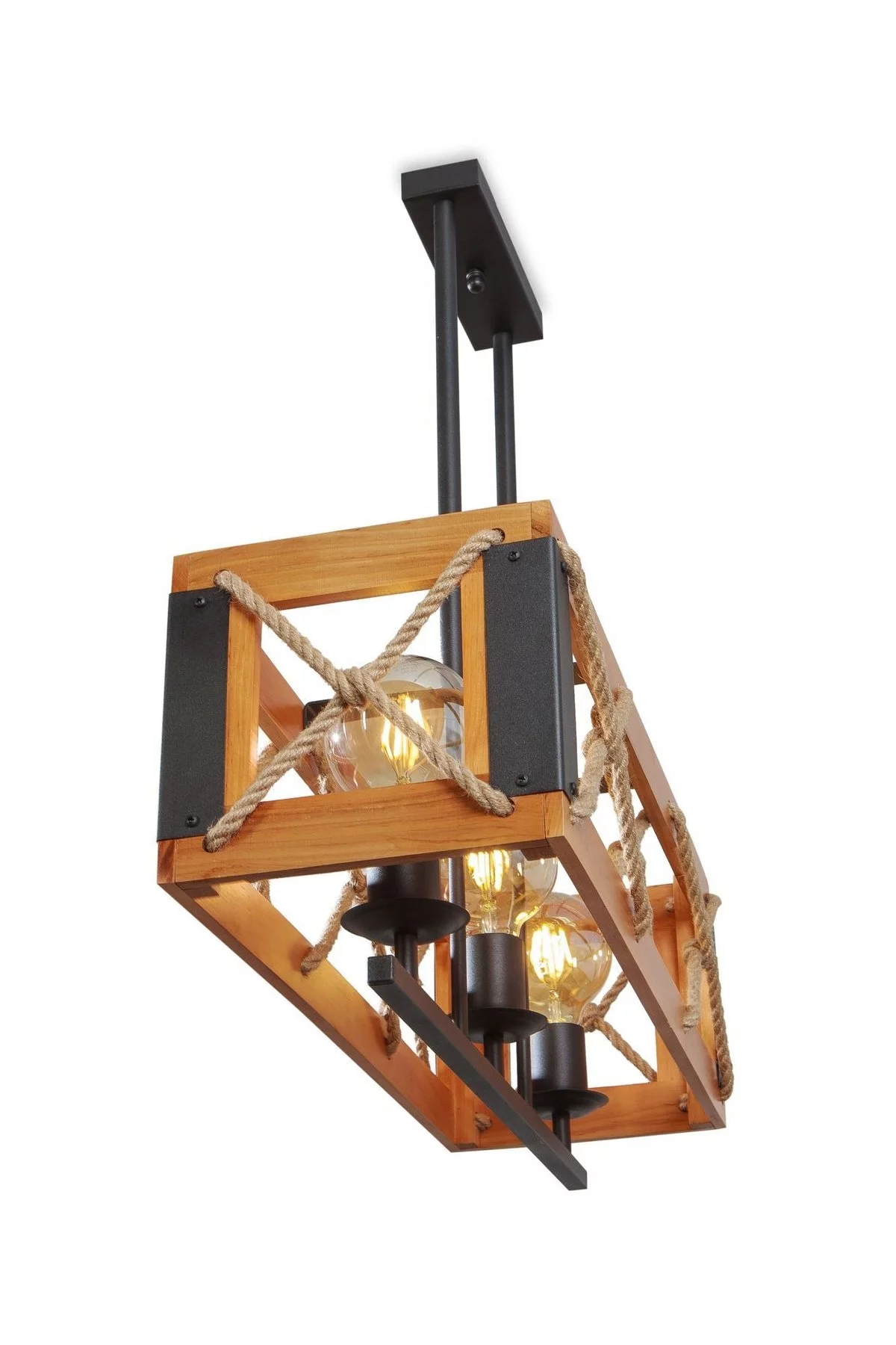   
                        
                        Люстра NB LIGHT (Україна) 24586    
                         У стилі Кантрі.  
                        Тип джерела світла: світлодіодна лампа, змінна.                         Форма: Прямокутник.                         Кольори плафонів і підвісок: Коричневий, Чорний.                         Матеріал: Метал, Тканина.                          фото 2