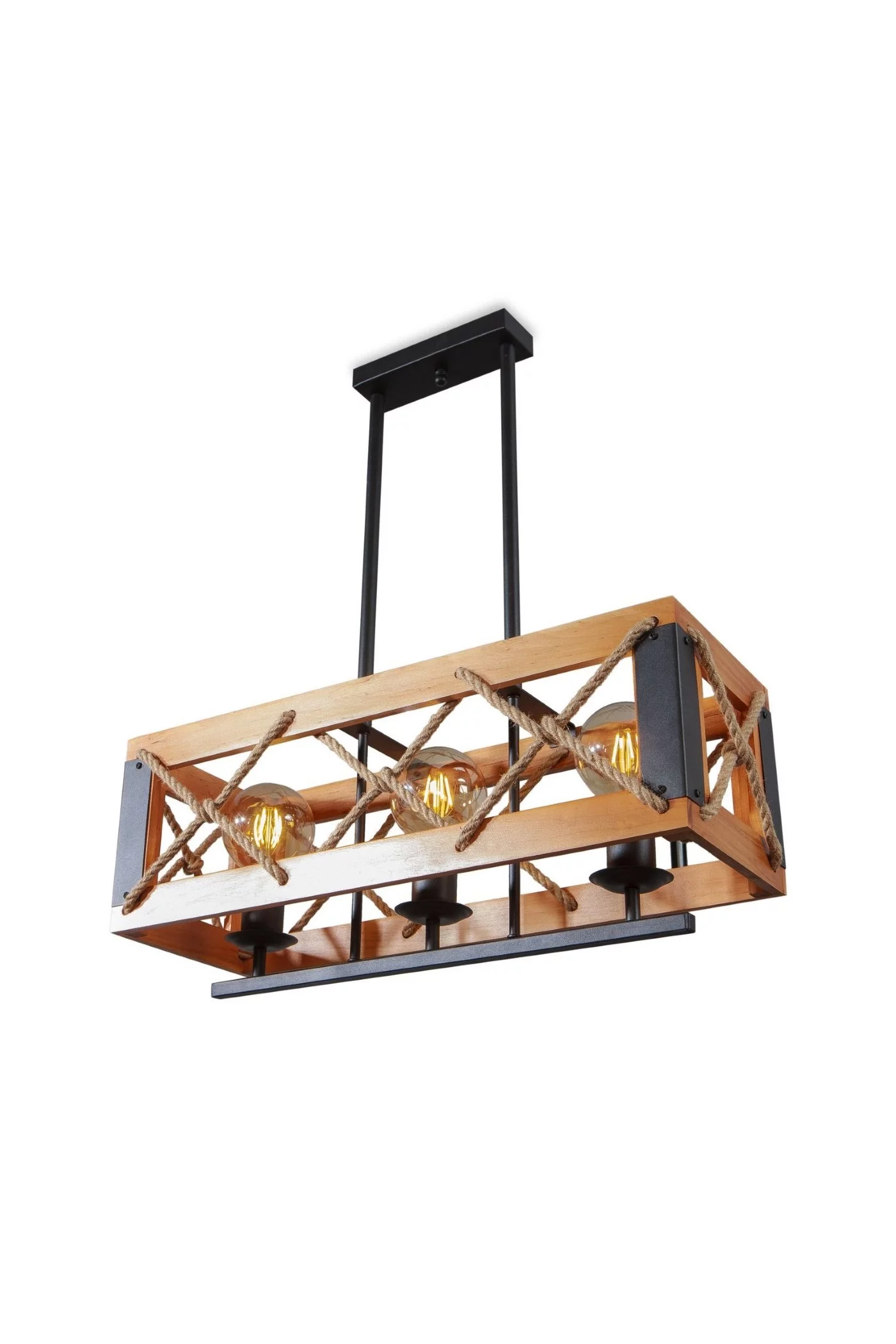   
                        
                        Люстра NB LIGHT (Україна) 24586    
                         У стилі Кантрі.  
                        Тип джерела світла: світлодіодна лампа, змінна.                         Форма: Прямокутник.                         Кольори плафонів і підвісок: Коричневий, Чорний.                         Матеріал: Метал, Тканина.                          фото 3