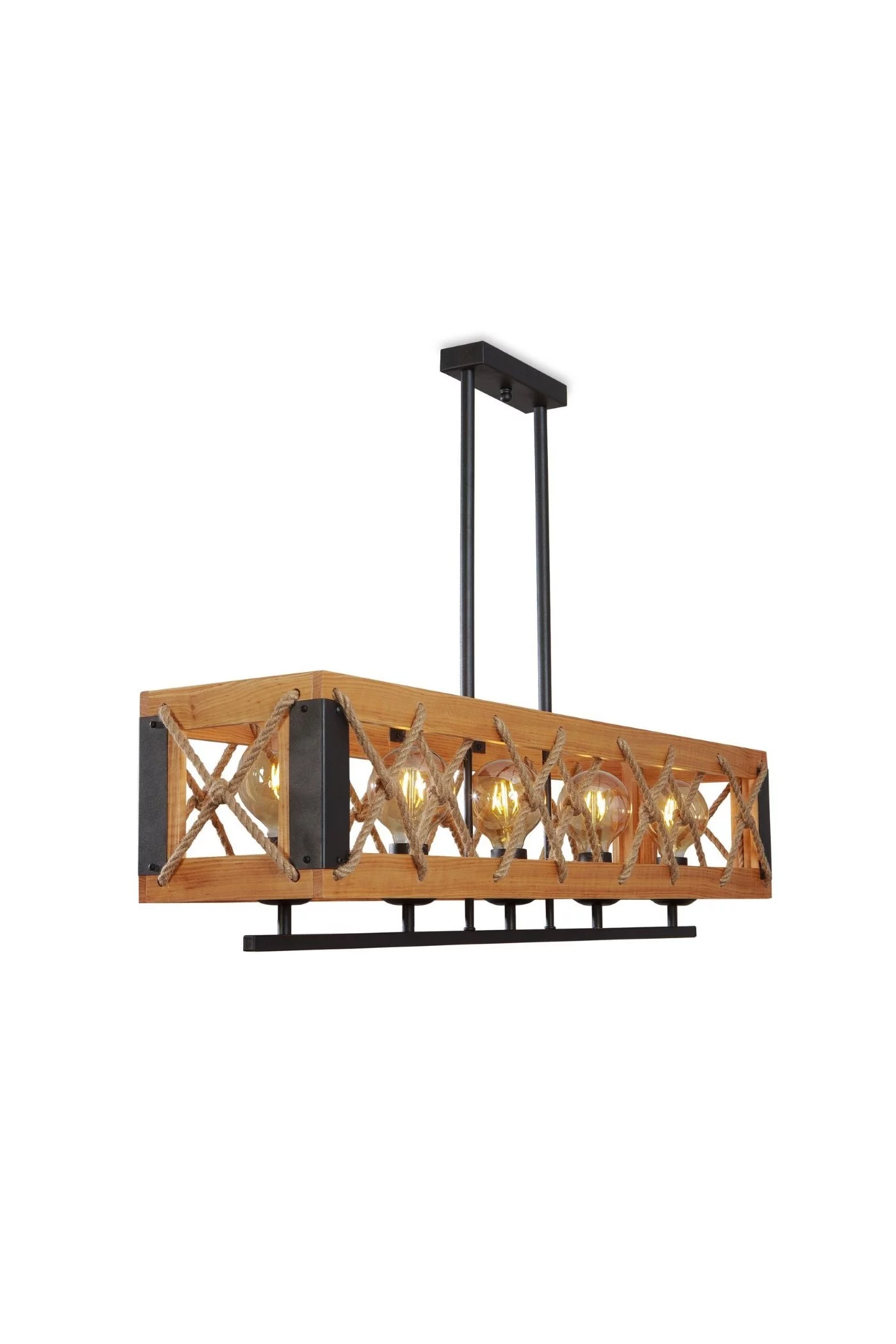  
                        
                        Люстра NB LIGHT (Украина) 24614    
                         В стиле Кантри.  
                        Тип источника света: светодиодная лампа, сменная.                         Форма: Прямоугольник.                         Цвета плафонов и подвесок: Коричневый, Черный.                         Материал: Металл, Дерево.                          фото 2