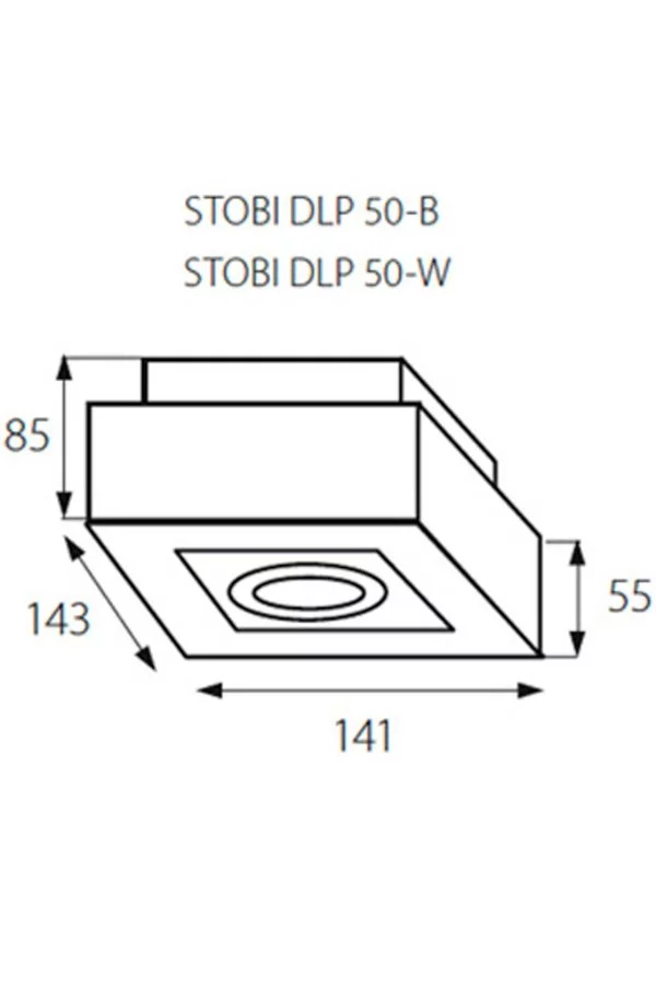 Точковий світильник KANLUX (Польща) 25175    
                         У стилі Лофт.  
                        Тип джерела світла: світлодіодна лампа, змінна.                         Форма: Квадрат.                         Кольори плафонів і підвісок: Білий, Чорний.                         Матеріал: Алюміній.                          фото 2