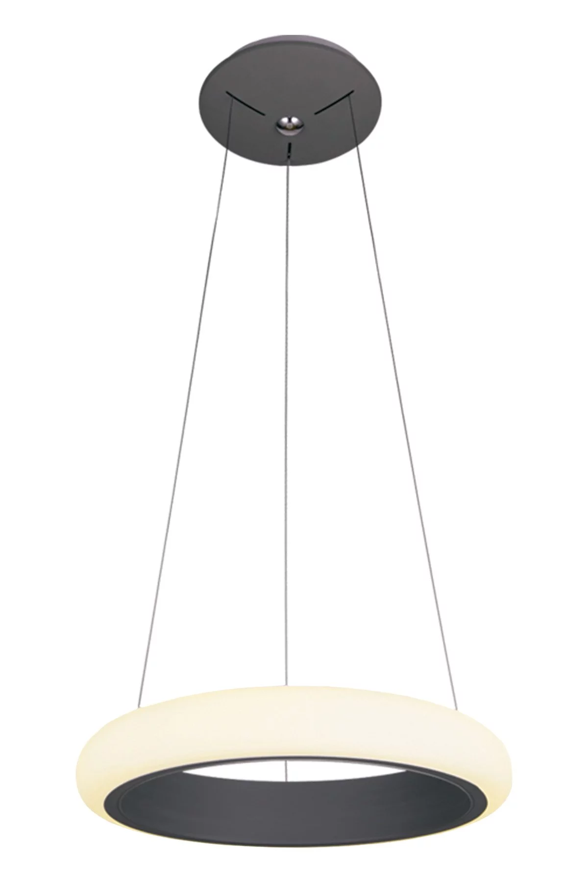   
                        Люстра WUNDERLICHT (Німеччина) 25318    
                         у стилі хай-тек.  
                        Тип джерела світла: вбудовані світлодіоди led.                         Форма: коло.                         Кольори плафонів і підвісок: білий, чорний.                         Матеріал: акрил.                          фото 1