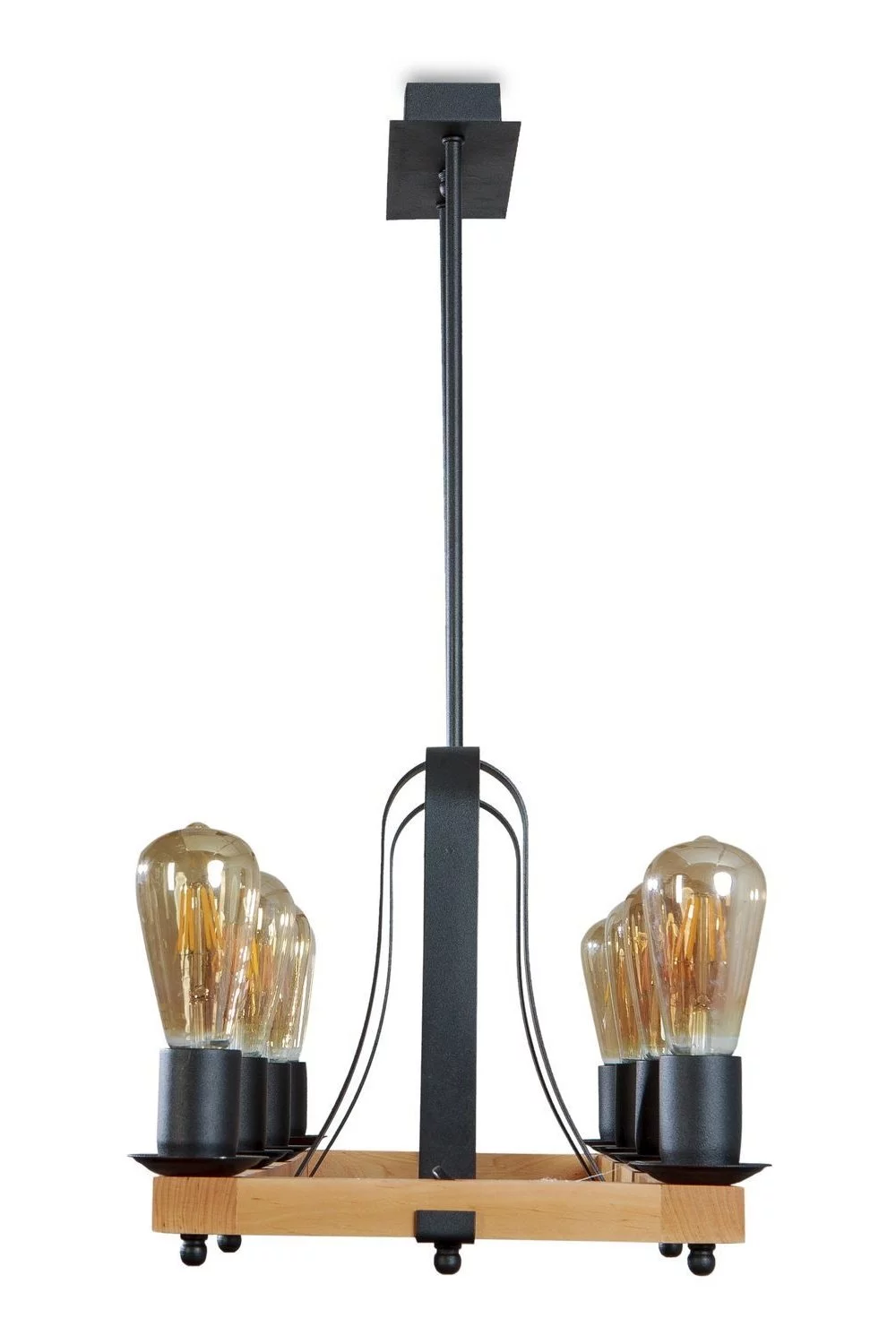   
                        
                        Люстра NB LIGHT (Україна) 25434    
                         У стилі Лофт.  
                        Тип джерела світла: світлодіодна лампа, змінна.                         Форма: Прямокутник.                         Кольори плафонів і підвісок: Чорний, Коричневий.                         Матеріал: Метал, Дерево.                          фото 4
