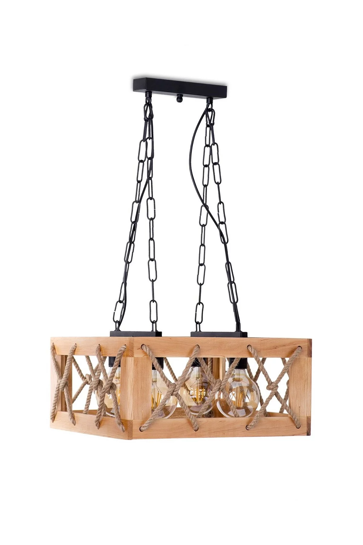   
                        
                        Люстра NB LIGHT (Украина) 25438    
                         В стиле Лофт.  
                        Тип источника света: светодиодная лампа, сменная.                         Форма: Квадрат.                         Цвета плафонов и подвесок: Черный, Коричневый.                         Материал: Металл, Дерево.                          фото 2