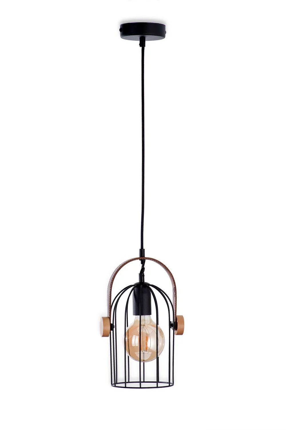   
                        
                        Люстра NB LIGHT (Україна) 25444    
                         У стилі Лофт.  
                        Тип джерела світла: світлодіодна лампа, змінна.                         Форма: Коло.                         Кольори плафонів і підвісок: Чорний, Коричневий.                         Матеріал: Метал, Шкіра, Дерево.                          фото 1
