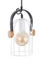   
                        
                        Люстра NB LIGHT (Україна) 25445    
                         У стилі Лофт.  
                        Тип джерела світла: світлодіодна лампа, змінна.                         Форма: Циліндр.                         Кольори плафонів і підвісок: Білий, Чорний, Коричневий.                         Матеріал: Метал, Шкіра, Дерево.                          фото 2