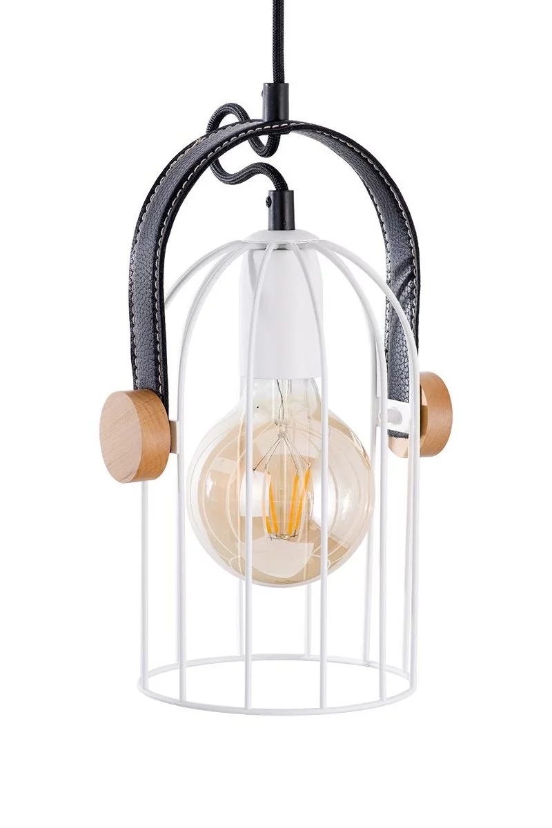   
                        
                        Люстра NB LIGHT (Україна) 25445    
                         У стилі Лофт.  
                        Тип джерела світла: світлодіодна лампа, змінна.                         Форма: Циліндр.                         Кольори плафонів і підвісок: Білий, Чорний, Коричневий.                         Матеріал: Метал, Шкіра, Дерево.                          фото 2