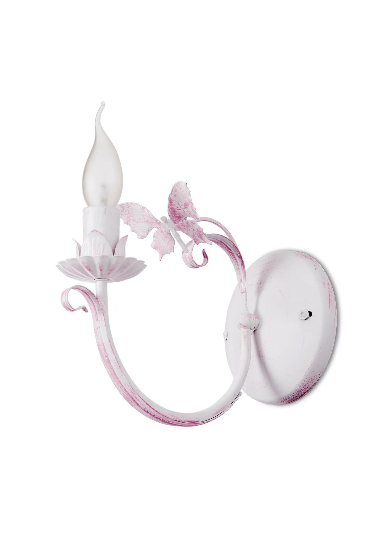   
                        
                        Бра NB LIGHT (Украина) 25530    
                         В стиле Прованс.  
                        Тип источника света: светодиодная лампа, сменная.                                                 Цвета плафонов и подвесок: Белый, Розовый.                         Материал: Металл.                          фото 1