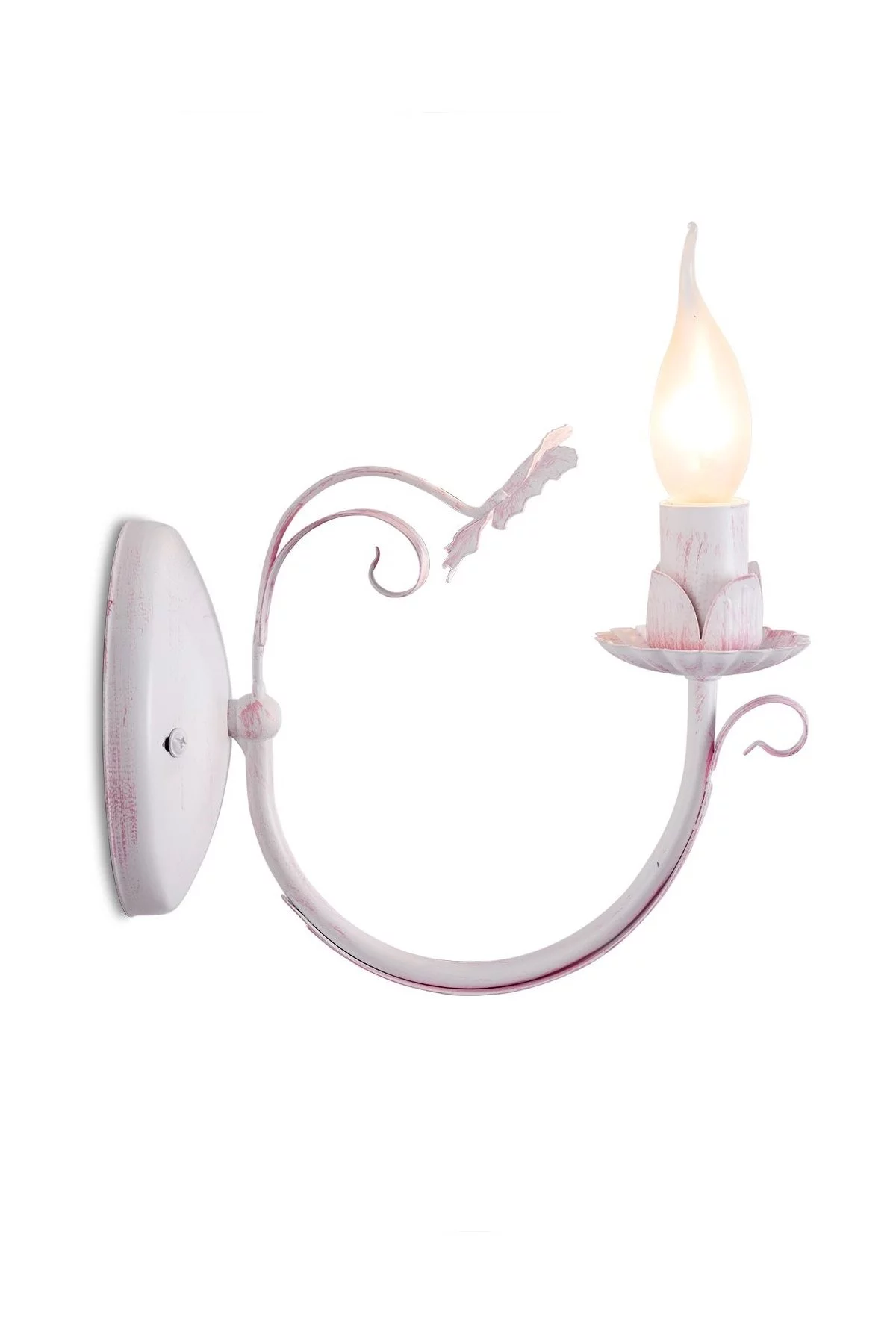   
                        
                        Бра NB LIGHT (Украина) 25530    
                         В стиле Прованс.  
                        Тип источника света: светодиодная лампа, сменная.                                                 Цвета плафонов и подвесок: Белый, Розовый.                         Материал: Металл.                          фото 2