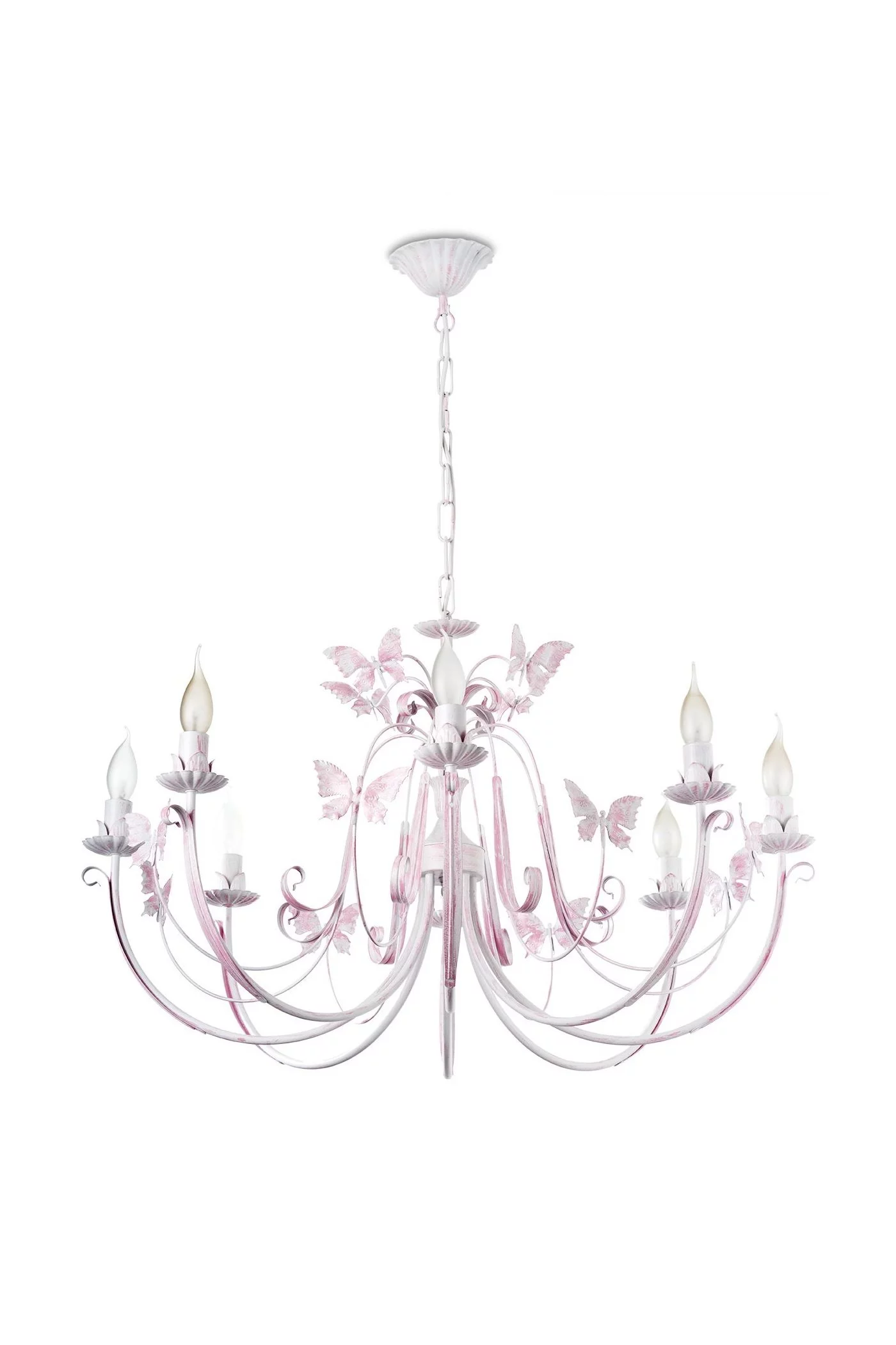   
                        
                        Люстра NB LIGHT (Украина) 25532    
                         В стиле Прованс.  
                        Тип источника света: светодиодная лампа, сменная.                         Форма: Круг.                         Цвета плафонов и подвесок: Белый, Розовый.                         Материал: Металл.                          фото 2