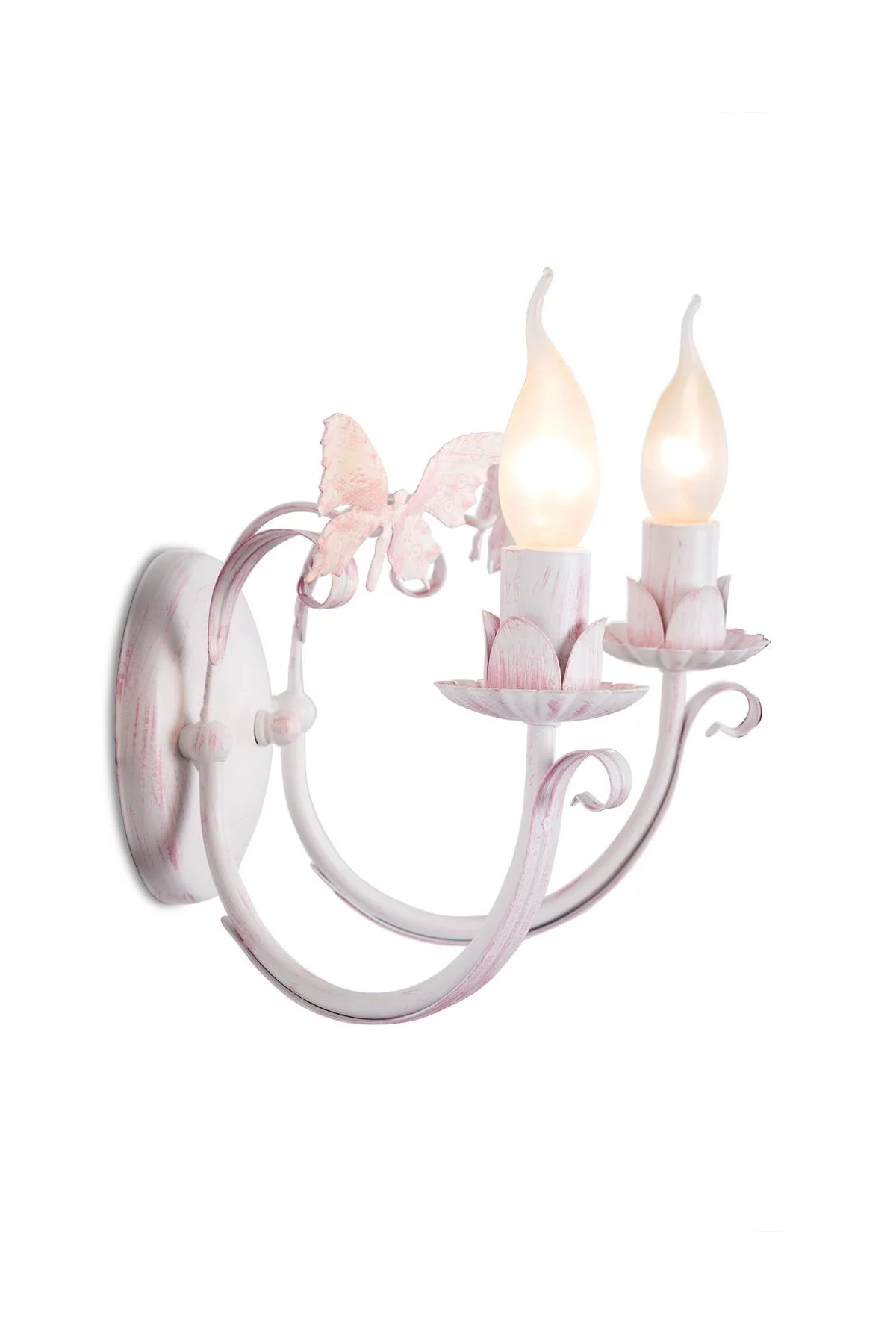   
                        
                        Бра NB LIGHT (Украина) 25533    
                         В стиле Прованс.  
                        Тип источника света: светодиодная лампа, сменная.                                                 Цвета плафонов и подвесок: Белый, Розовый.                         Материал: Металл.                          фото 2