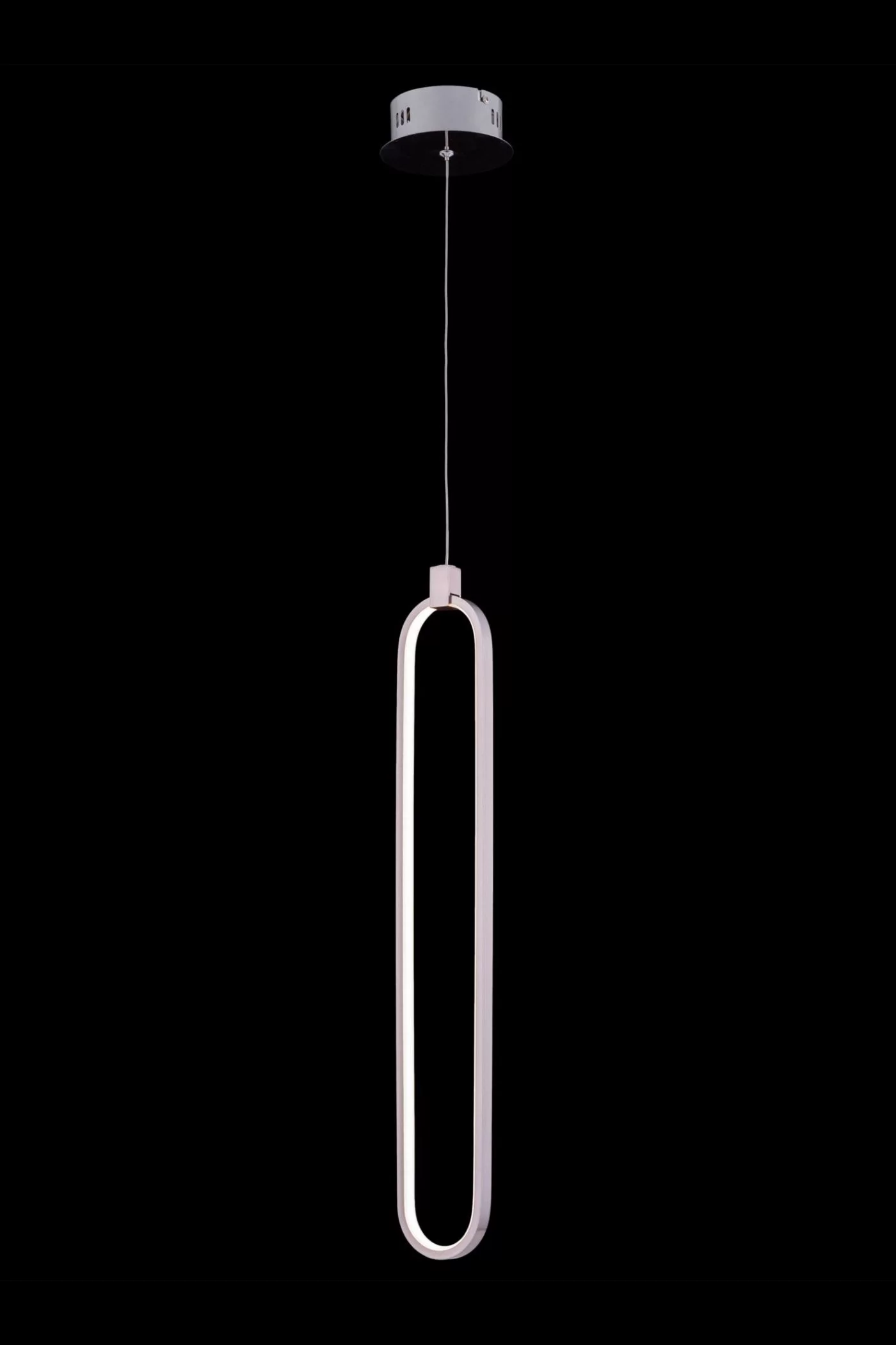   
                        Люстра MAYTONI (Німеччина) 25664    
                         у стилі модерн.  
                        Тип джерела світла: вбудовані світлодіоди led.                         Форма: овал.                         Кольори плафонів і підвісок: срібло.                         Матеріал: метал.                          фото 3