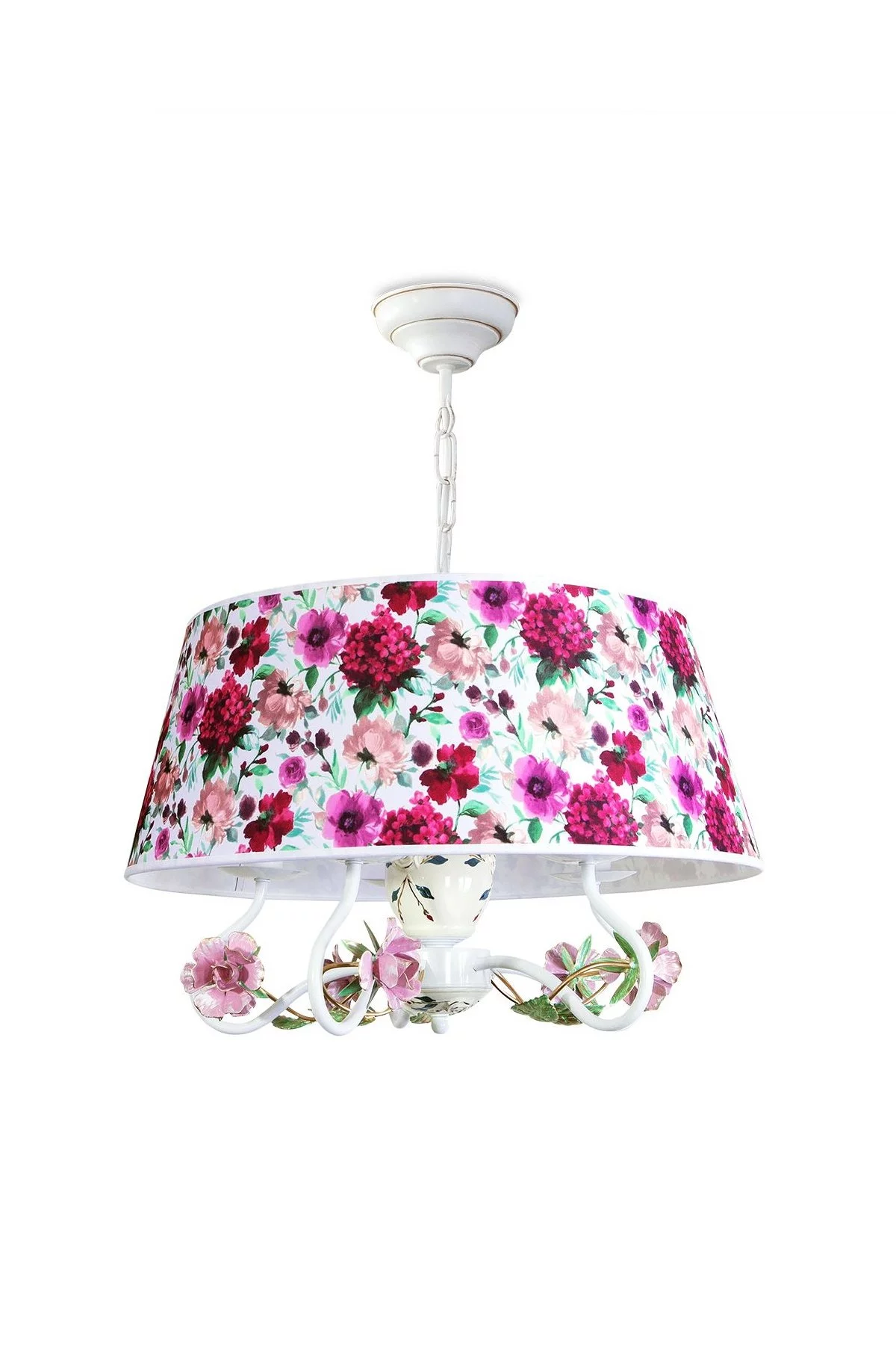   
                        
                        Люстра NB LIGHT (Україна) 25748    
                         У стилі Флористика.  
                        Тип джерела світла: світлодіодна лампа, змінна.                         Форма: Коло.                         Кольори плафонів і підвісок: Багатоколірний, Малюнок.                         Матеріал: Тканина.                          фото 1