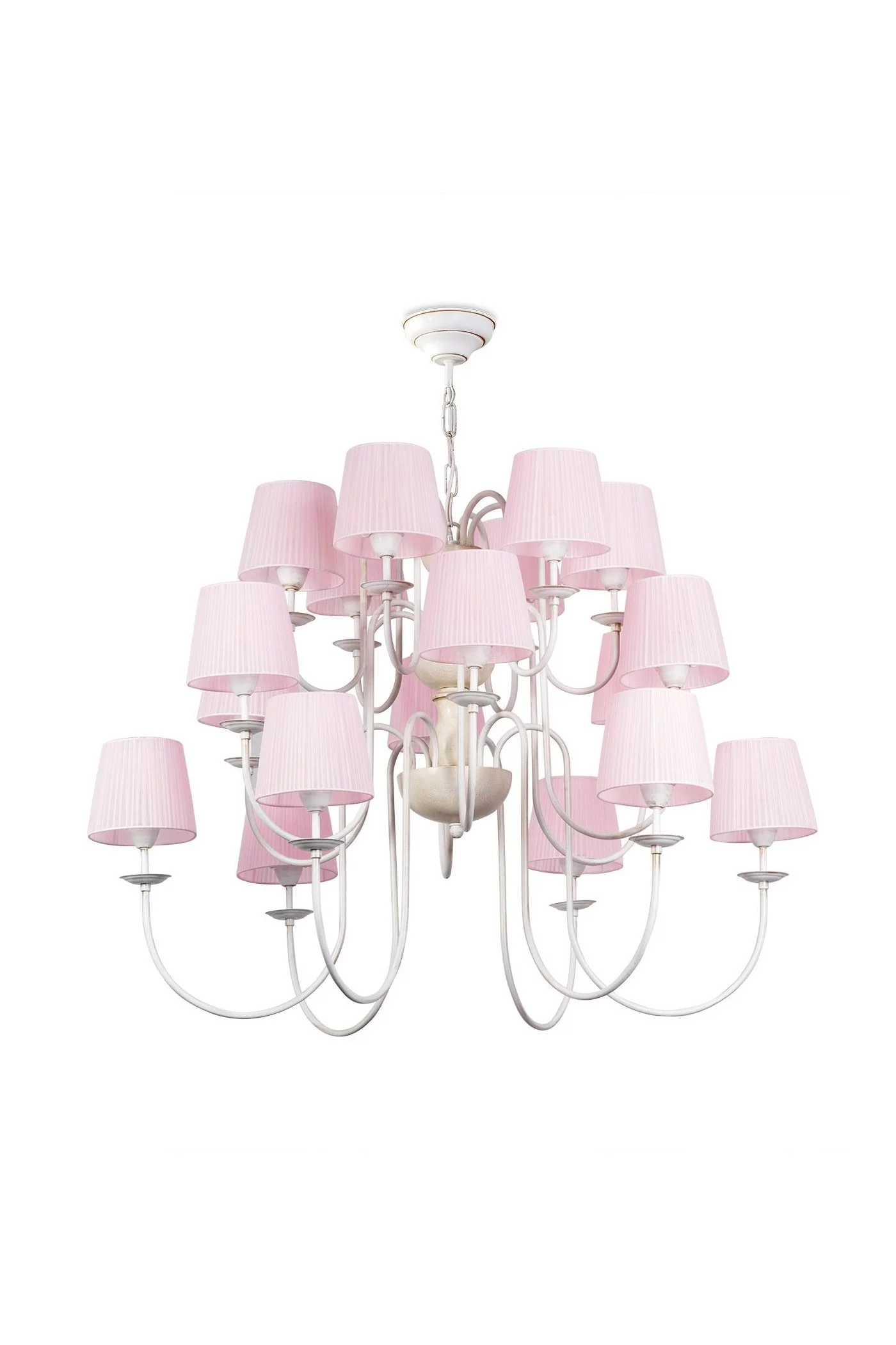   
                        
                        Люстра NB LIGHT (Україна) 25763    
                         У стилі Класика.  
                        Тип джерела світла: світлодіодна лампа, змінна.                         Форма: Коло.                         Кольори плафонів і підвісок: Рожевий.                         Матеріал: Тканина.                          фото 4