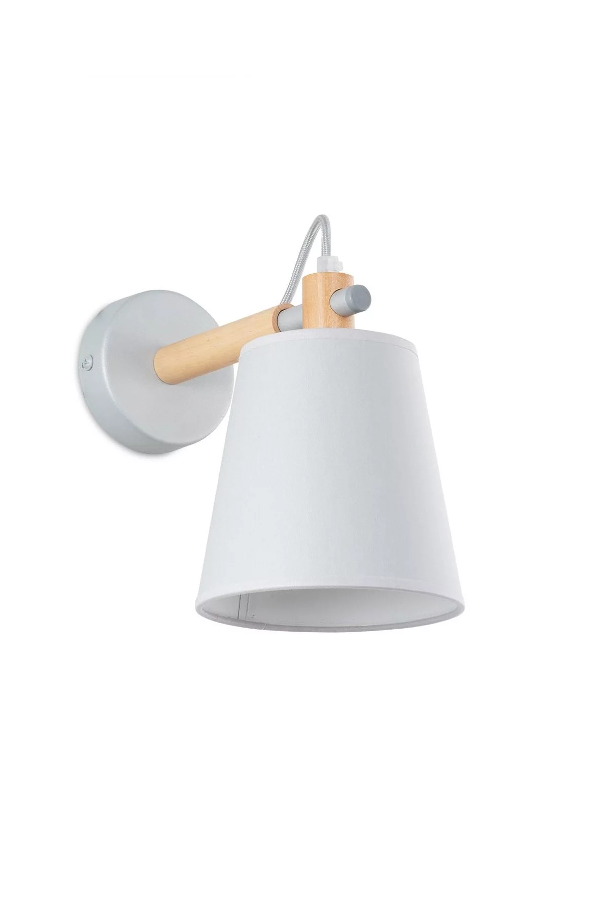   
                        
                        Бра NB LIGHT (Україна) 25788    
                         У стилі Скандинавський.  
                        Тип джерела світла: світлодіодна лампа, змінна.                                                 Кольори плафонів і підвісок: Сірий.                         Матеріал: Тканина.                          фото 1