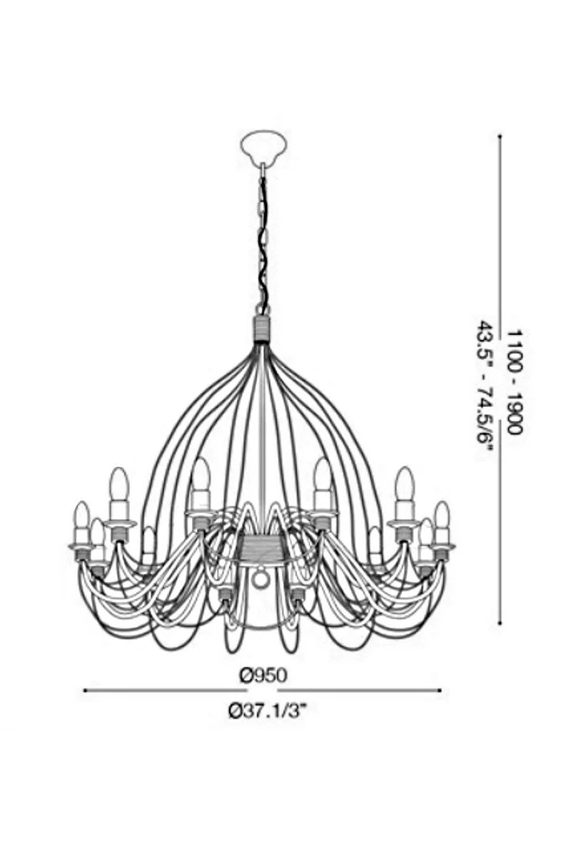   
                        
                        Люстра IDEAL LUX (Італія) 25881    
                         у стилі Модерн.  
                        Тип джерела світла: світлодіодна лампа, змінна.                         Форма: Коло.                         Кольори плафонів і підвісок: Мідь.                         Матеріал: Метал.                          фото 3