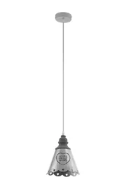   
                        Люстра EGLO (Австрія) 25924    
                         у стилі Модерн.  
                        Тип джерела світла: світлодіодна лампа, змінна.                         Форма: Коло.                         Кольори плафонів і підвісок: Сірий.                         Матеріал: Сталь.                          фото 1
