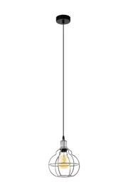   
                        
                        Люстра EGLO (Австрія) 25930    
                         у стилі Лофт.  
                        Тип джерела світла: світлодіодна лампа, змінна.                         Форма: Куля.                         Кольори плафонів і підвісок: Чорний, Срібло.                         Матеріал: Сталь, Дерево.                          фото 1