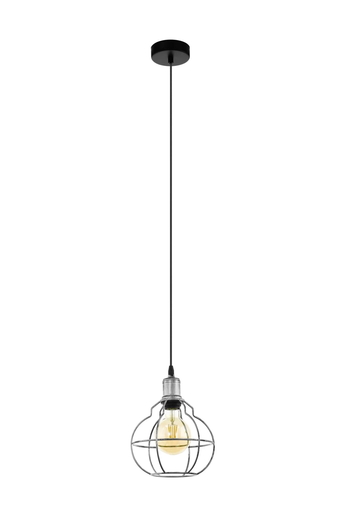   
                        
                        Люстра EGLO (Австрія) 25930    
                         у стилі Лофт.  
                        Тип джерела світла: світлодіодна лампа, змінна.                         Форма: Куля.                         Кольори плафонів і підвісок: Чорний, Срібло.                         Матеріал: Сталь, Дерево.                          фото 1