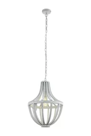   
                        Люстра EGLO (Австрія) 25954    
                         у стилі Скандинавський.  
                        Тип джерела світла: світлодіодна лампа, змінна.                         Форма: Коло.                         Кольори плафонів і підвісок: Білий.                         Матеріал: Дерево.                          фото 1