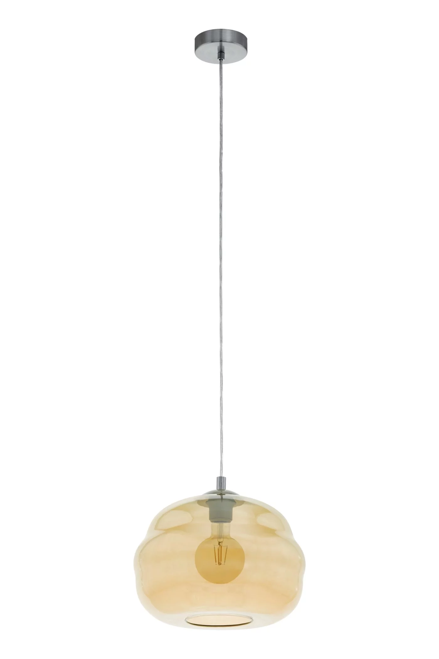   
                        Люстра EGLO (Австрія) 25965    
                         у стилі Модерн.  
                        Тип джерела світла: світлодіодна лампа, змінна.                         Форма: Куля.                         Кольори плафонів і підвісок: Прозорий, Жовтий.                         Матеріал: Скло.                          фото 1