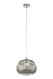   
                        Люстра EGLO (Австрія) 25966    
                         у стилі Модерн.  
                        Тип джерела світла: світлодіодна лампа, змінна.                         Форма: Куля.                         Кольори плафонів і підвісок: Прозорий, Сірий.                         Матеріал: Скло.                          фото 1