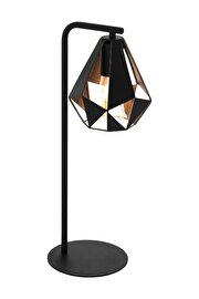   
                        Настільна лампа EGLO (Австрія) 25991    
                         у стилі лофт.  
                        Тип джерела світла: cвітлодіодні led, енергозберігаючі, розжарювання.                                                 Кольори плафонів і підвісок: мідь, чорний.                         Матеріал: сталь.                          фото 1