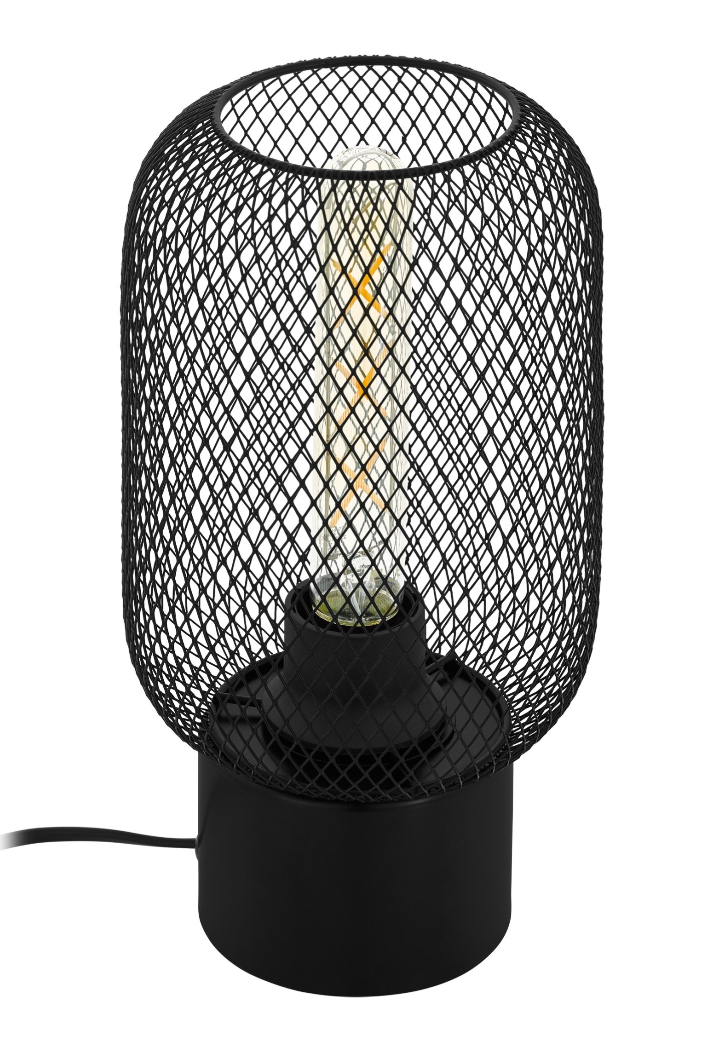   
                        Настільна лампа EGLO (Австрія) 26000    
                         у стилі лофт.  
                        Тип джерела світла: cвітлодіодні led, енергозберігаючі, розжарювання.                                                 Кольори плафонів і підвісок: чорний.                         Матеріал: сталь.                          фото 1