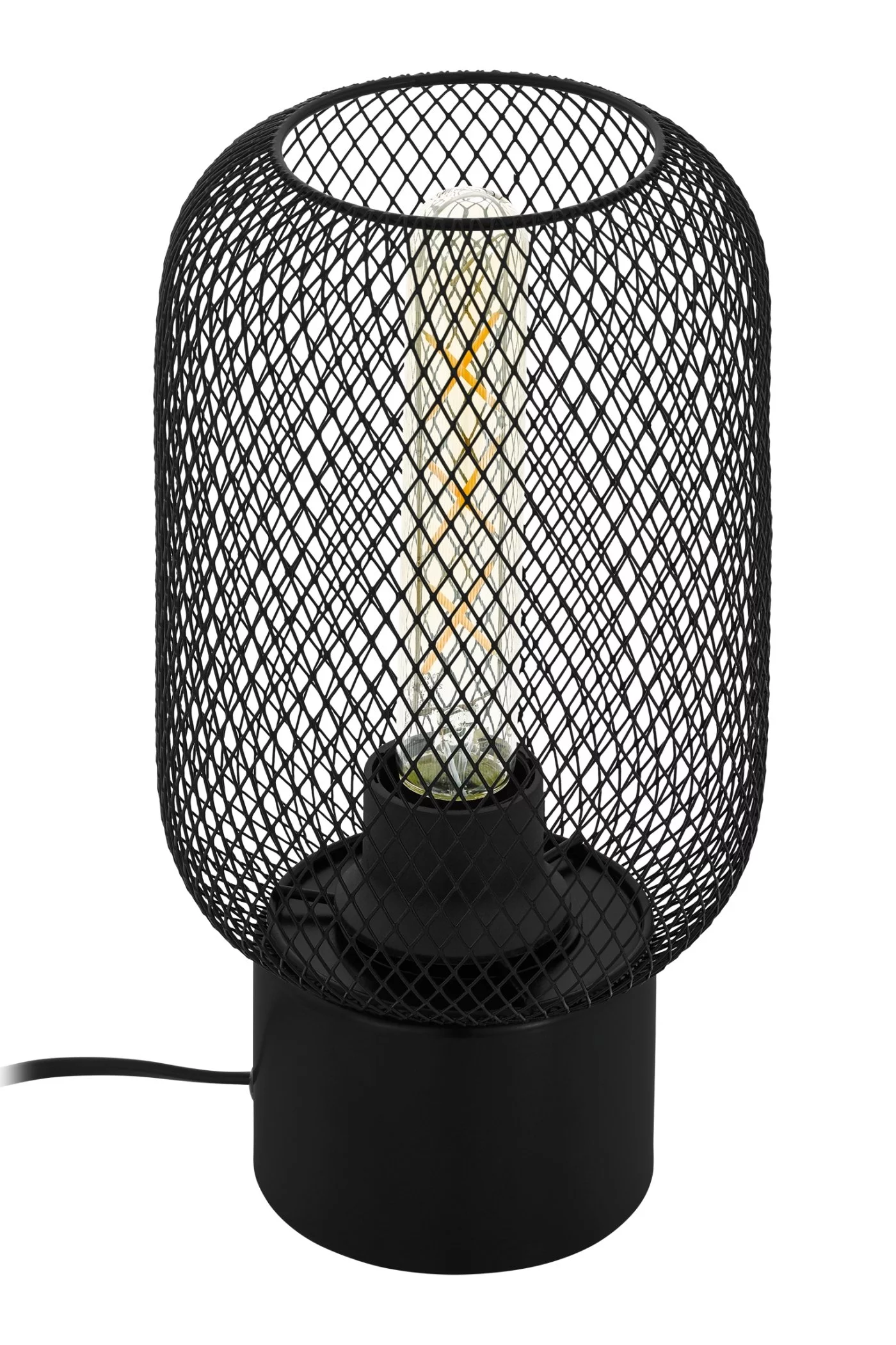   
                        Настольная лампа EGLO  (Австрия) 26000    
                         в стиле Лофт.  
                        Тип источника света: светодиодная лампа, сменная.                                                 Цвета плафонов и подвесок: Черный.                         Материал: Сталь.                          фото 1