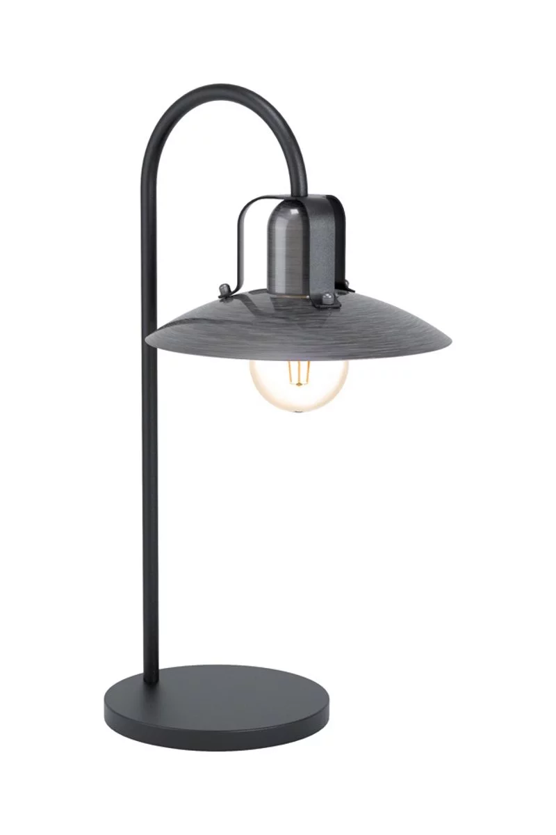   
                        Настільна лампа EGLO (Австрія) 26044    
                         у стилі лофт.  
                        Тип джерела світла: cвітлодіодні led, енергозберігаючі, розжарювання.                                                 Кольори плафонів і підвісок: сірий.                         Матеріал: сталь.                          фото 1
